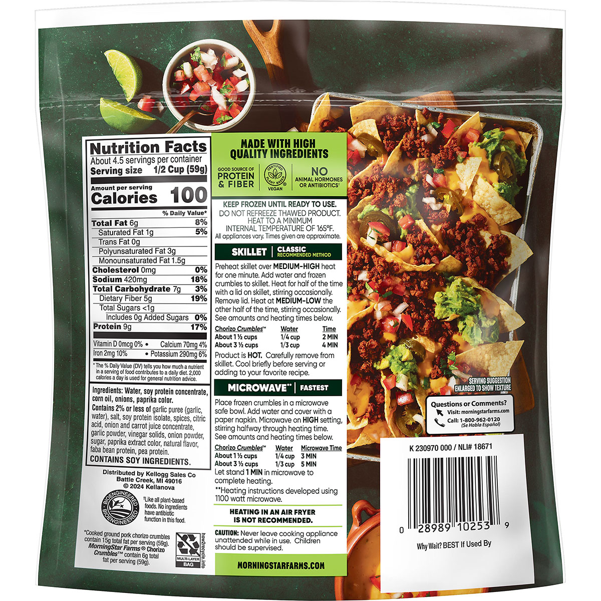 Back of the packaging