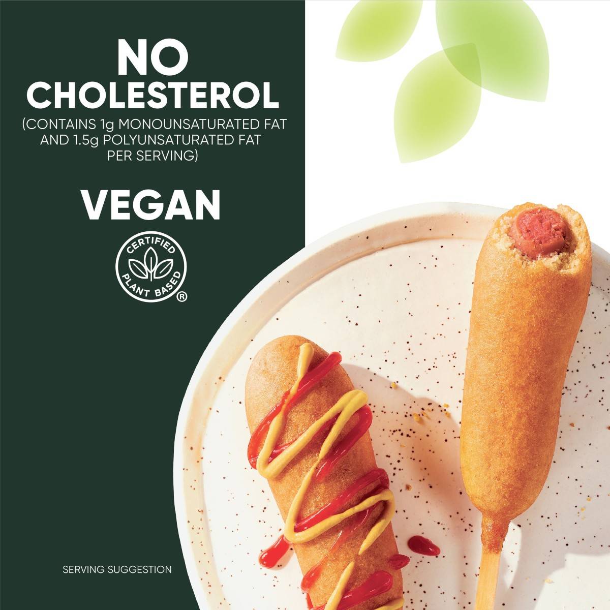 No cholesterol. Vegan.
