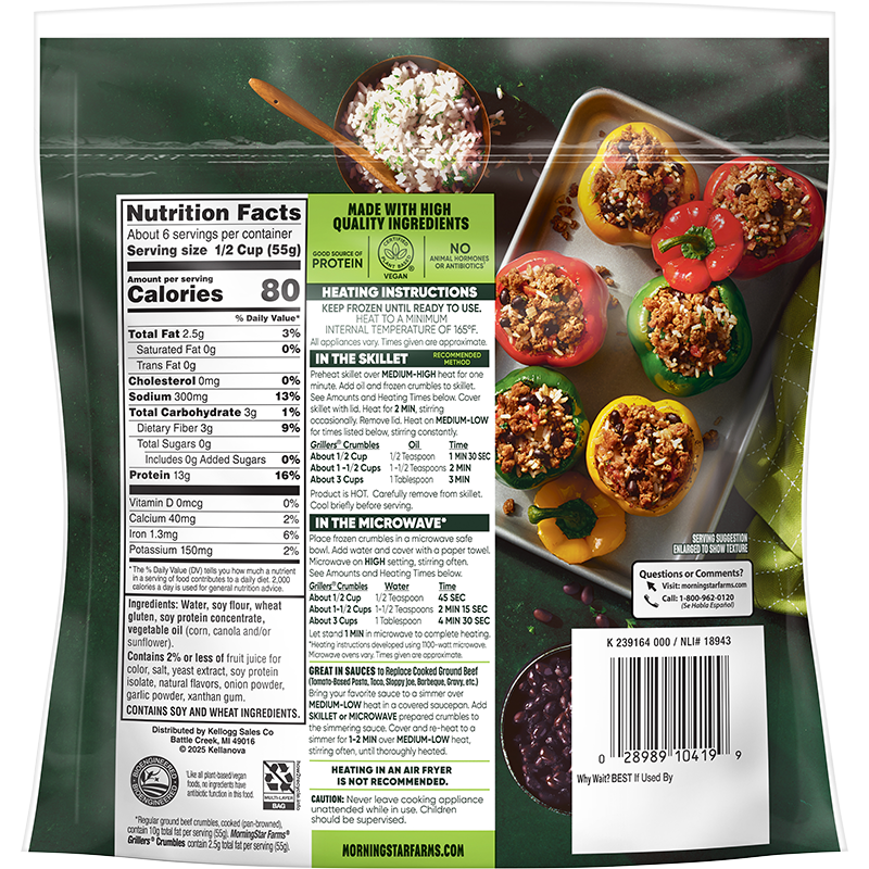 Back of the packaging