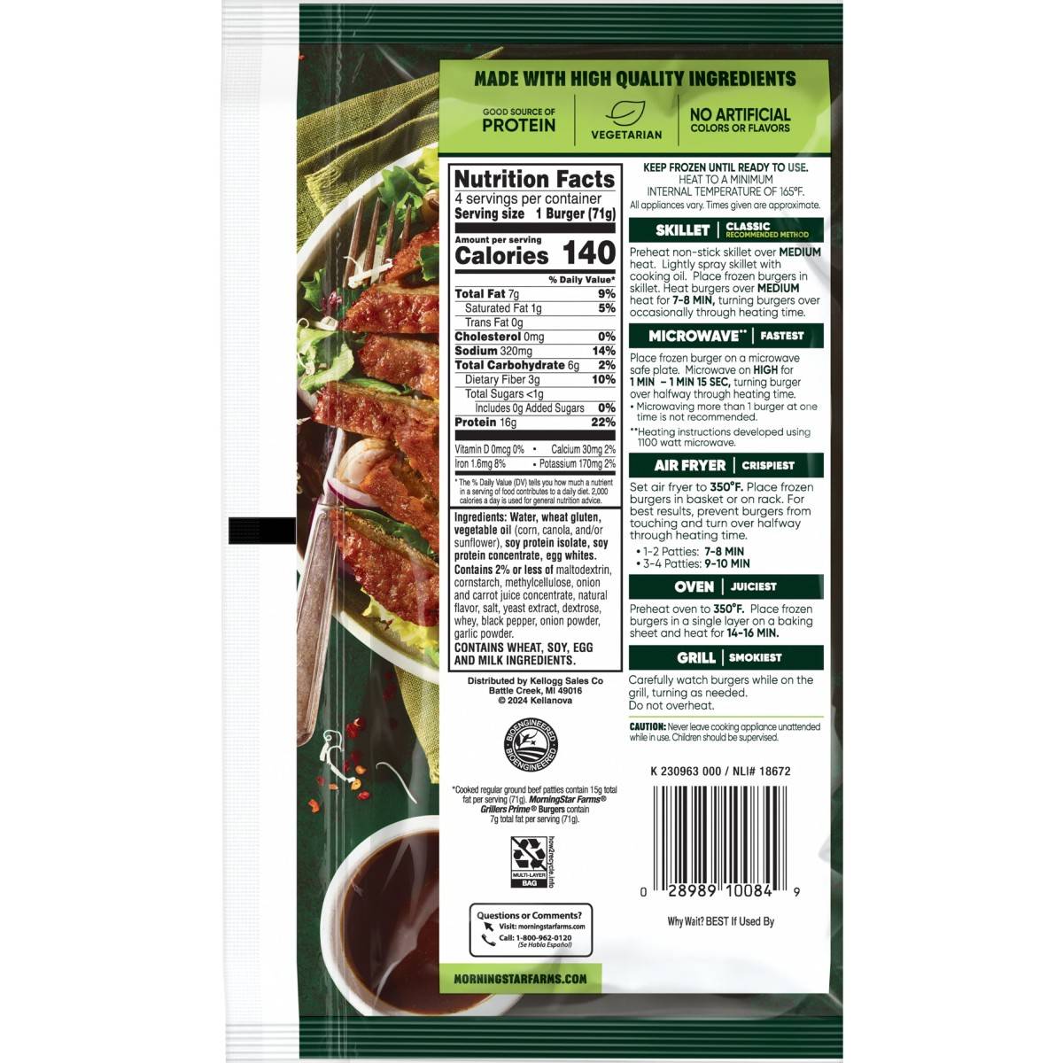 Back of the packaging