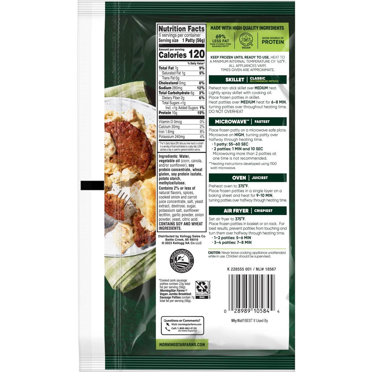 Back of the packaging