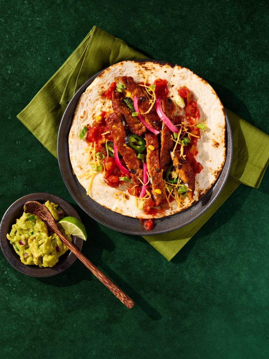 Spicy Black Bean burger recipe on a plate.