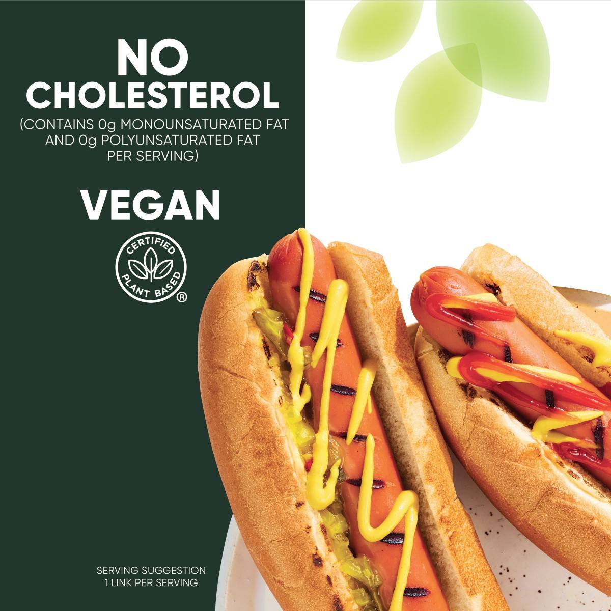 No cholesterol - Vegan